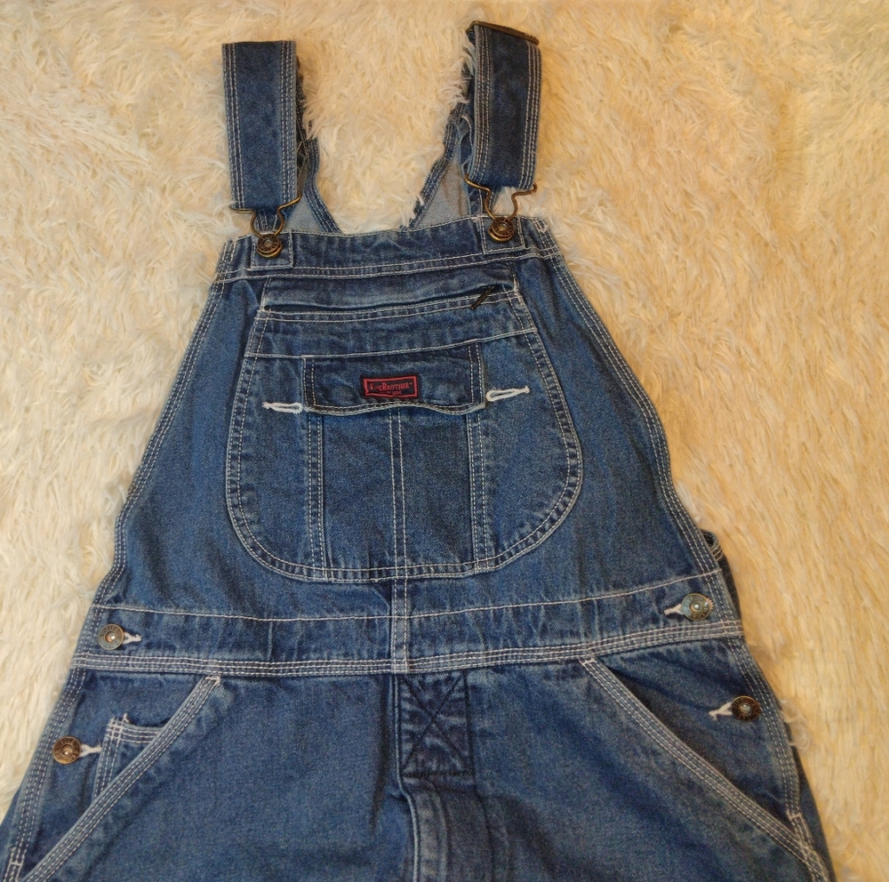 Five Brothers Denim Workwear Utility Bib Overalls Size 34 X 32 - Picture 5 of 11